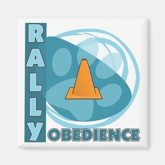 Cool Blue Rally Obedience Magnet (Front)