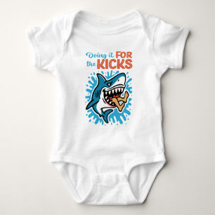 Cool Blue Shark for Kicks Baby Bodysuit