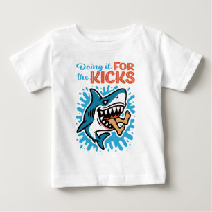 Cool Blue Shark for Kicks Baby T-Shirt