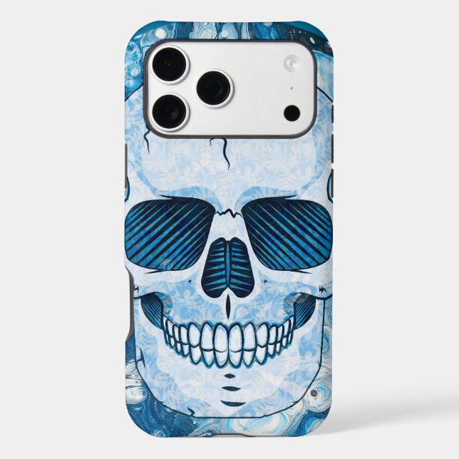 Cool Blue Skull (Back)