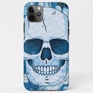 Cool Blue Skull iPhone 11 Pro Max Case