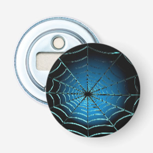 Cool Blue Spider Web Bottle Opener