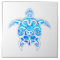 Cool Blue Tribal Turtle