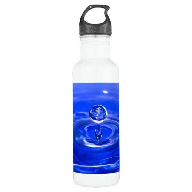 Cool Blue Water Droplet 710 Ml Water Bottle (Front)