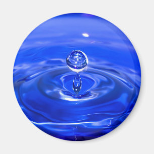 Cool Blue Water Droplet Magnet