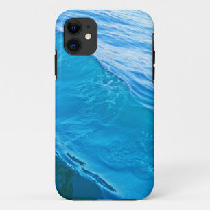 Cool blue water wave iPhone 11 case