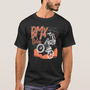 Cool Bmx Rider Vintage Artwork Bmx Riding Bmx T-Shirt