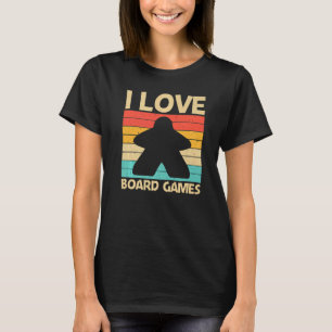 Cool Board Game For Men Women Board Gamer Meeple T-Shirt