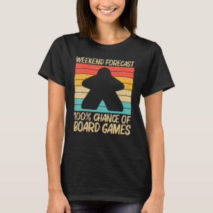 Cool Board Game For Men Women Board Gamer Meeple T-Shirt