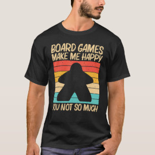 Cool Board Game For Men Women Board Gamer Meeple T-Shirt