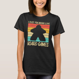 Cool Board Game For Men Women Board Gamer Meeple T-Shirt