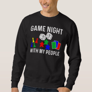 Cool Board Games Art For Men Women Meeple Card Che Sweatshirt