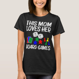 Cool Board Games Art For Mum Mother Meeple Card Ch T-Shirt