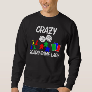 Cool Board Games Art For Women Mum Meeple Card Che Sweatshirt