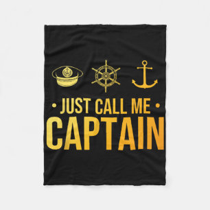 Cool Boat Captain Art For Men Women Sailboat Boati Fleece Blanket
