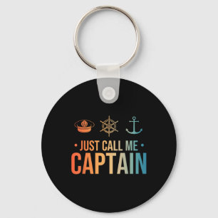 Cool Boat Captain Art For Men Women Sailboat Boati Key Ring