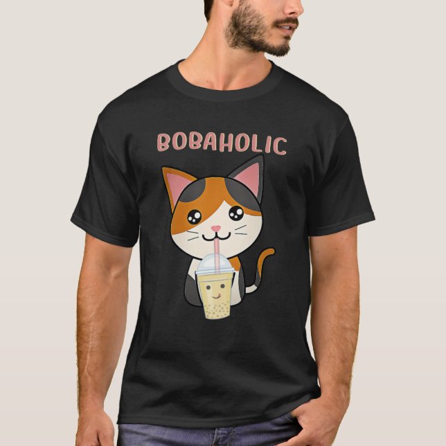 Cool Boba Holic Boba Bubble Tea   1 T-Shirt (Front)