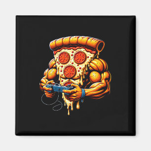 Cool Bodybuilding Gamer Pizza Present 1 Magnet