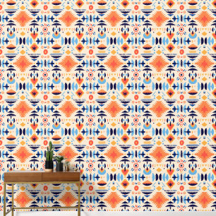 Cool Boho Southwestern pattern tiled Wallpaper