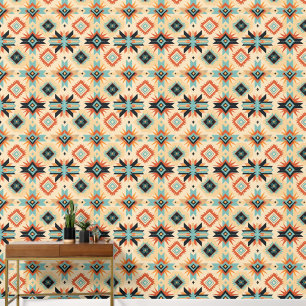 Cool Boho Southwestern pattern tiled Wallpaper