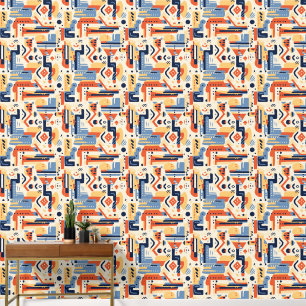 Cool Boho Southwestern tiled pattern Wallpaper