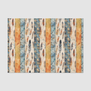 Cool Boho Western tiled pattern decoupage Tissue Paper