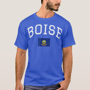 Cool Boise Text Idaho State Flag T-Shirt