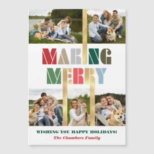 Cool Bold Colourful Making Merry Multiphoto 