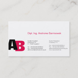 cool, bold, pro! business card