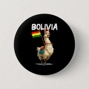 Cool Bolivian Llama Costume For Bolivia Lovers 6 Cm Round Badge