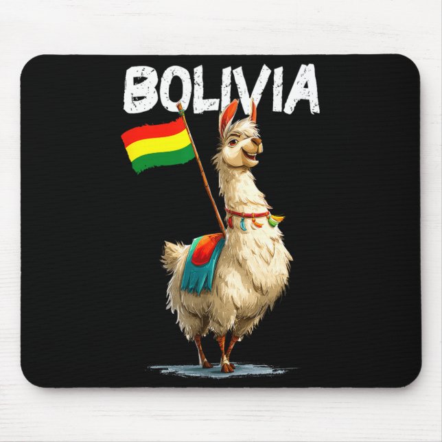 Cool Bolivian Llama Costume For Bolivia Lovers  Mouse Pad (Front)