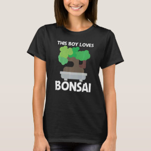 Cool Bonsai For Boys Kids Tree Plant Garden T-Shirt