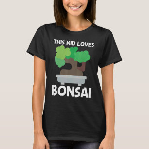 Cool Bonsai For Kids Boys Tree Plant Garden T-Shirt