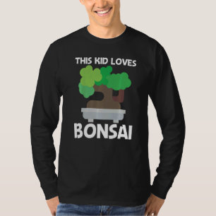 Cool Bonsai For Kids Boys Tree Plant Garden T-Shirt