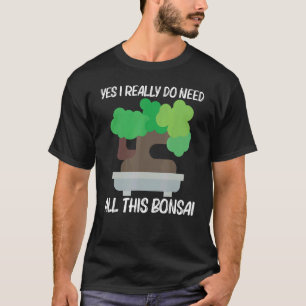 Cool Bonsai For Men Women Tree Plant Garden T-Shirt
