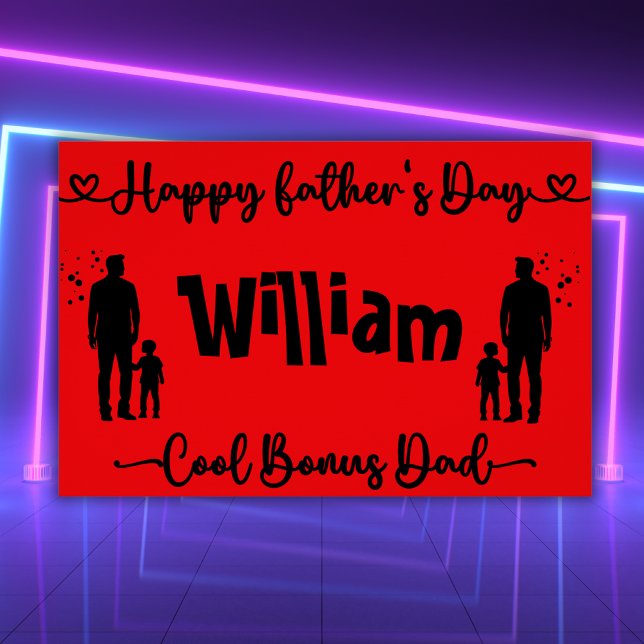 Cool Bonus Dad Happy Father's Day | Poster (Creator Uploaded)