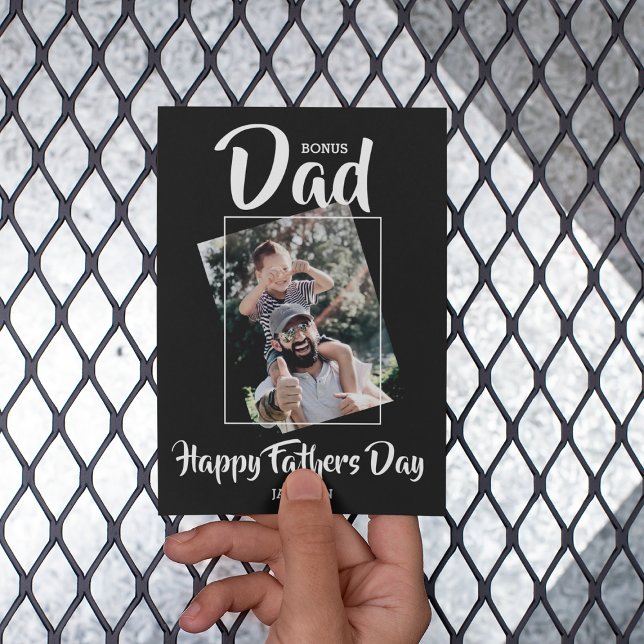 Cool Bonus dad | photo | Fathers Day  Holiday Card (Creator Uploaded)
