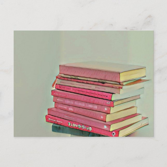 Cool book lover gift postcard (Front)