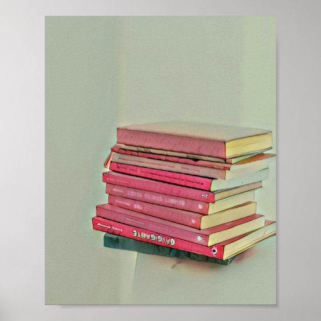 Cool book lover gift poster (Front)