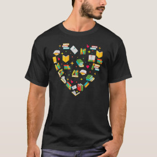 Cool Books Reading Men Women Book Literacy Librar T-Shirt