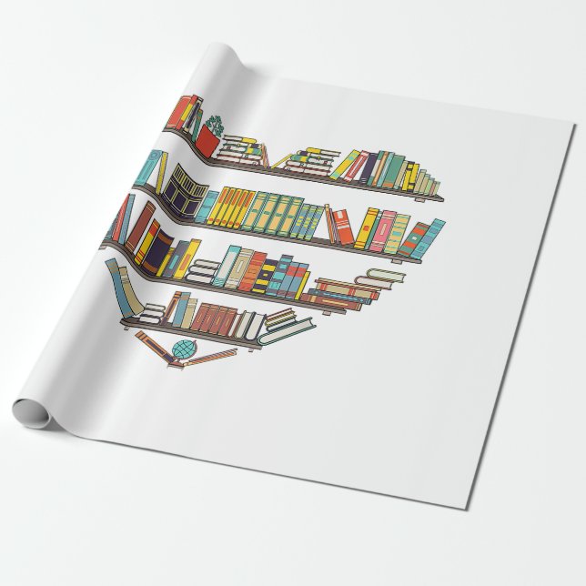 Cool Books Reading Men Women Book Lover Literacy L Wrapping Paper (Unrolled)