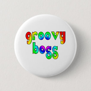 Cool Bosses Office Christmas Parties : Groovy Boss 6 Cm Round Badge