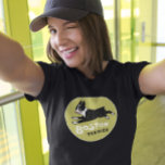 Cool Boston Terrier Vintage Style Cute Pet Dog T-Shirt<br><div class="desc">Cute cartoon black and white Boston Terrier running inside chartreuse green circle with a worn vintage texture. A cool t-shirt for Boston Terrier lovers. This fun shirt is available in more styles including long sleeved shirts and hoodies for men, women, and kids. Check out Jenn’s Doodle World for more Boston...</div>