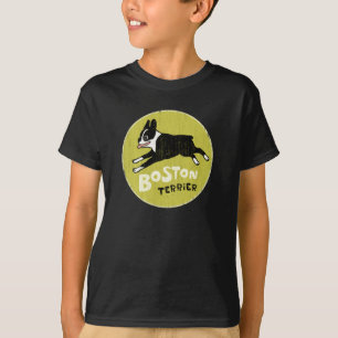 Cool Boston Terrier Vintage Style Cute Pet Dog T-Shirt