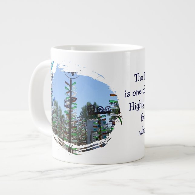 Cool Bottle Tree Ranch Jumbo Mug! Large Coffee Mug (Front Left)