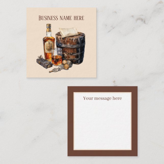 Cool Bourbon add message  Card (Front/Back)