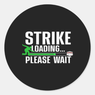 Cool Bowling Art For Men Women Kids Bowler Bowling Classic Round Sticker