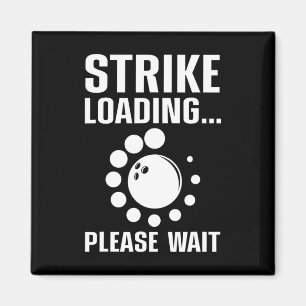 Cool Bowling Art For Men Women Kids Bowler Bowling Magnet