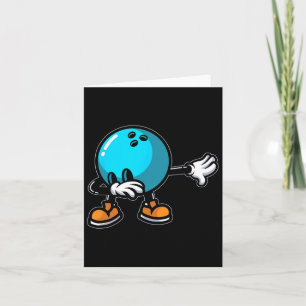 Cool Bowling Art For Men Women Youth Kids Bowl Bow Card