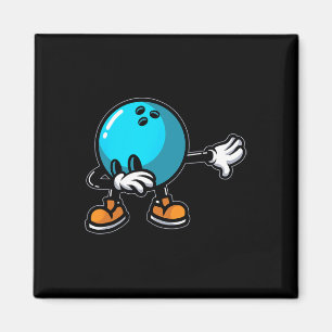Cool Bowling Art For Men Women Youth Kids Bowl Bow Magnet